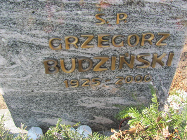 Grzegorz BUDZIŃSKI 1925 Toruń - Grobonet - Wyszukiwarka osób pochowanych