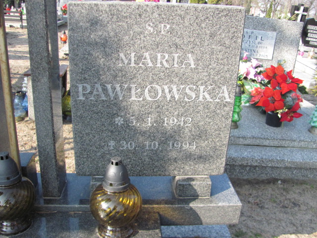 Maria PAWŁOWSKA 1942 Toruń - Grobonet - Wyszukiwarka osób pochowanych