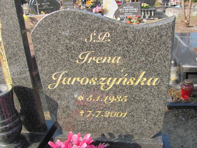 Irena JAROSZYŃSKA 1935 Toruń - Grobonet - Wyszukiwarka osób pochowanych