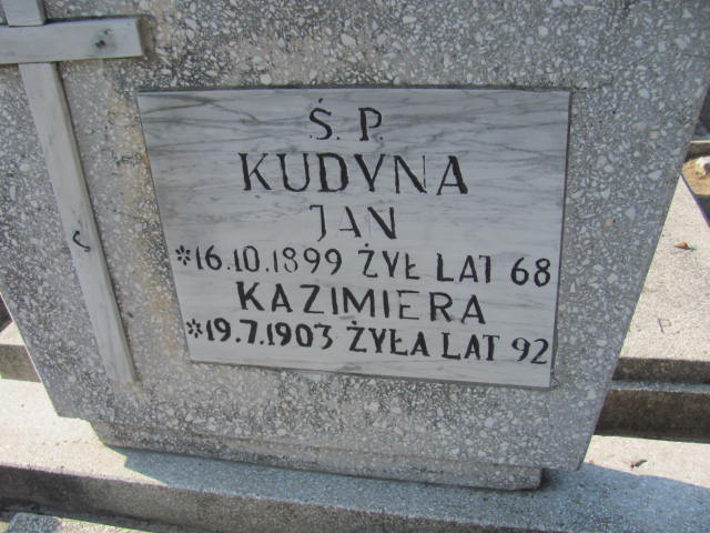 Kazimiera KUDYNA 1903 Toruń - Grobonet - Wyszukiwarka osób pochowanych