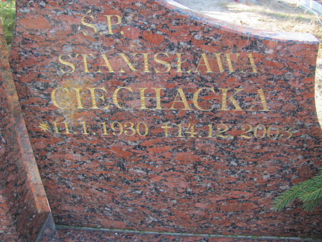 Stanisława CIECHACKA 1930 Toruń - Grobonet - Wyszukiwarka osób pochowanych