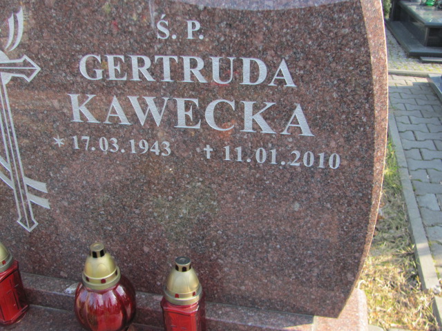 Gertruda KAWECKA 1943 Toruń - Grobonet - Wyszukiwarka osób pochowanych