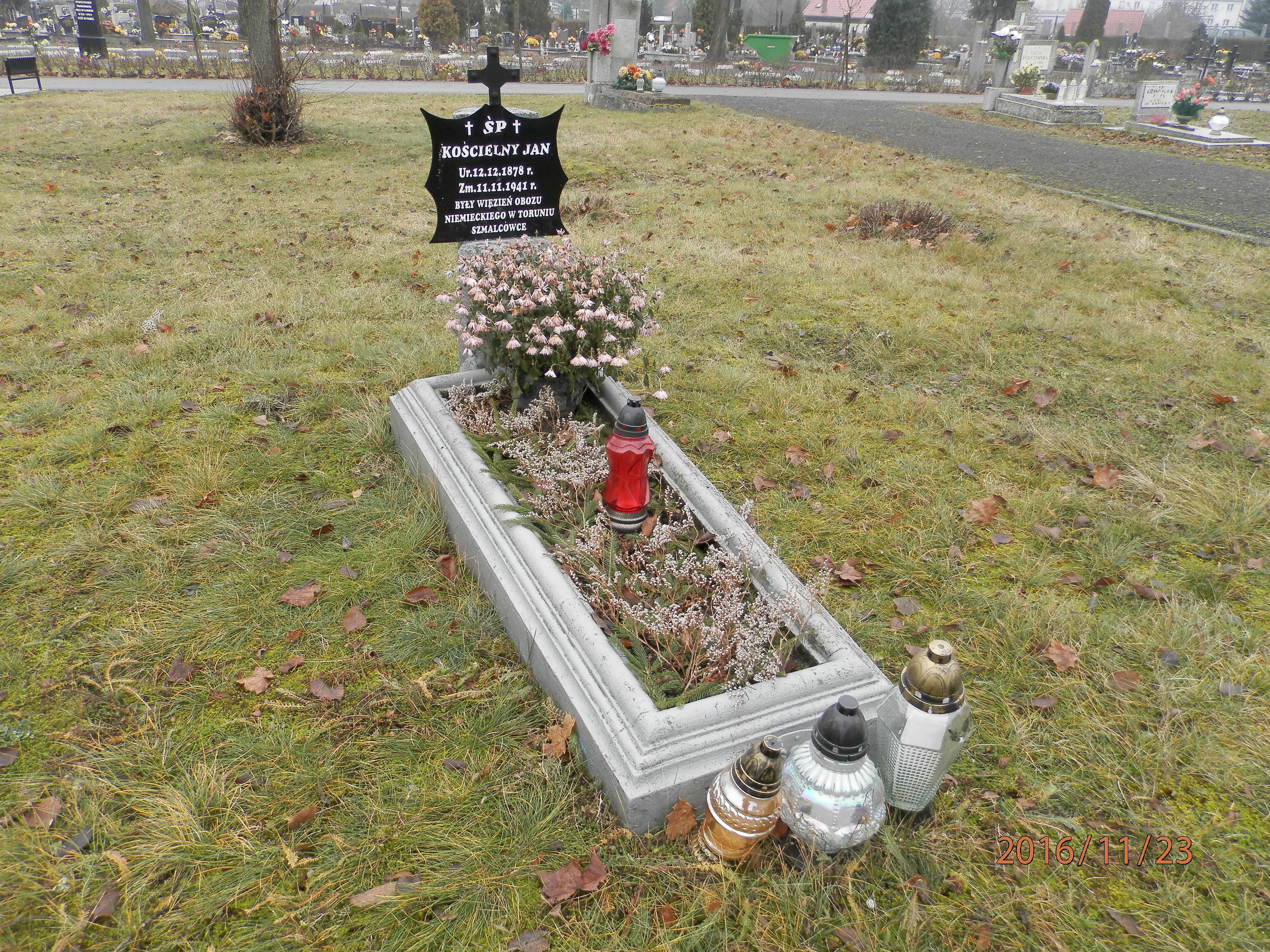 Jan KOŚCIELNY 1878 Toruń - Grobonet - Wyszukiwarka osób pochowanych