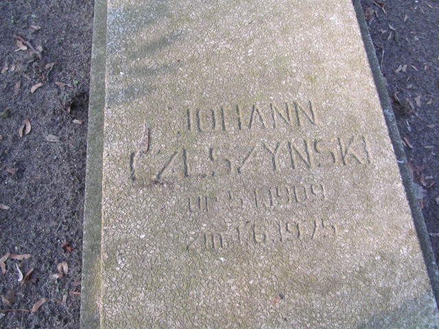 Johann CZESZYŃSKI 1909 Toruń - Grobonet - Wyszukiwarka osób pochowanych