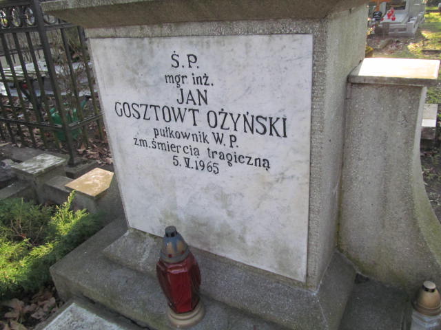 Jan GOSZTOWT OŻYŃSKI 1887 Toruń - Grobonet - Wyszukiwarka osób pochowanych