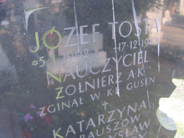 Józef Tosta 1902 Toruń - Grobonet - Wyszukiwarka osób pochowanych