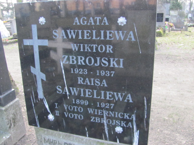 RAJISA SAWIELIEWA 1899 Toruń - Grobonet - Wyszukiwarka osób pochowanych