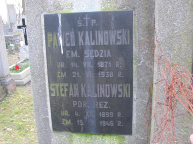 Stefan KALINOWSKI 1899 Toruń - Grobonet - Wyszukiwarka osób pochowanych